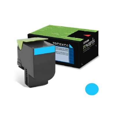 TONER LEXMARK 70C8XC0 CYAN, NUEVO OFERTA  